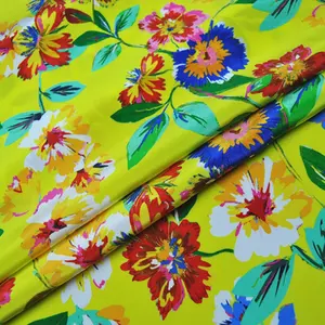 Factory Custom Design 22mm Silk Crepe De Chine Digital Printing Fabric