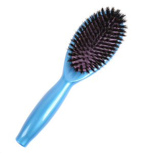 Promoción azul de madera cerdas de <span class=keywords><strong>jabal</strong></span>í Paddle oval cepillo de pelo Goma - Product Image 2