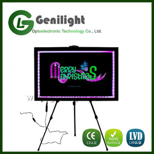 LED Menú Junta 60x40 cm Mensaje Sign pantalla de escritura de neón Fluorescente de borrado en seco - Product Image 1