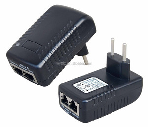 Adaptador de fuente de alimentación de CC de alta capacidad para cámaras IP, fuente de alimentación de 2-RJ45 24V DC 1A 24W, alimentación sobre Ethernet (POE), Ideal para cámaras IP VOIP WiFi - Product Image 3