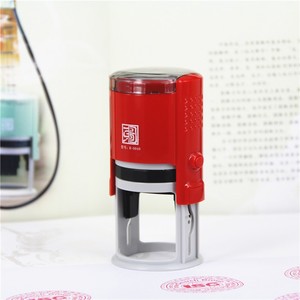 Venta al por mayor sello de la impresora redondo 40 MM útiles escolares <span class=keywords><strong>auto</strong></span> entintado sello promocional Ruber sellos - Product Image 5
