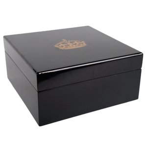 Estuche de madera de lujo para exhibición de reloj, caja de regalo con forro de ante - Product Image 3