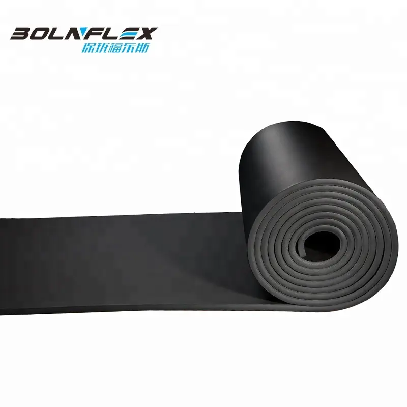 Elastomeric rubber foam sheet with insulation sound and fire insulation board