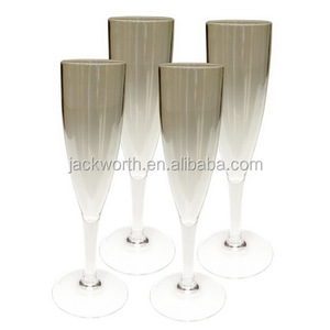 Acrylic <b>Plastic</b> Champagne <b>Flute</b> & Ice Bucket Set - Product Image 4