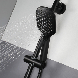 Grifo de ducha de baño de pared, mezclador de agua fría y caliente, juego de grifo de ducha de lluvia - Product Image 6