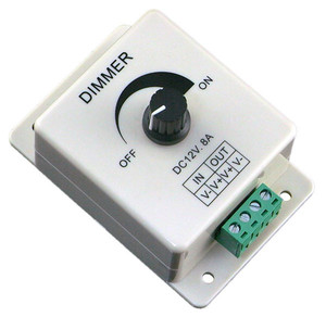 Đen Triac <span class=keywords><strong>Dimmer</strong></span> Chuyển Đổi DC 12 v 24 v 8A Có Thể Điều Chỉnh Độ Sáng Đèn Bulb Strip Điều Khiển Màu Duy Nhất Ánh Sáng Điện cung cấp Điều Khiển - Product Image 2