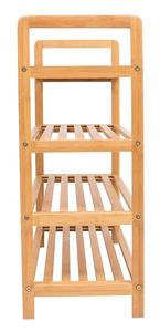 <span class=keywords><strong>Zapatero</strong></span> de Bambú de 4 Niveles, Armario de Madera y Organizador de Entrada con Capacidad para 12 Pares de Zapatos - Product Image 3