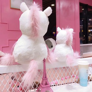 Adorable Pink &amp; White <strong>Unicorn</strong> Plush Fluffy Magical <strong>Unicorn</strong> <strong>Toys</strong> for Girls - Product Image 3