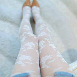 Collants japonais Sexy pour femmes, modèle Floral, avec impression de Logo personnalisé, vente en gros