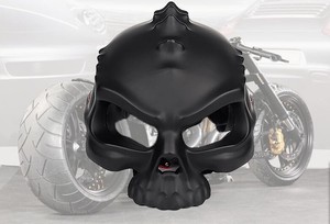 Casco de Motocicleta Abierto YM-333 con Diseño de Calavera y Esqueleto, Estilo Moderno y Genial - Product Image 3