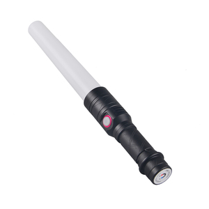 USB Sạc Magnet Cơ Sở Tín Hiệu Giao Thông Wand Baton LED Đèn Pin Với Chế Độ Nhấp Nháy Đỏ - Product Image 4
