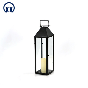High Quality Iron Retro <strong>Lantern</strong> Indoor/Outdoor Chinese Style LED Hurricane Lamp Glass Classic <strong>Candle</strong> Jar Home Decoration - Product Image 5
