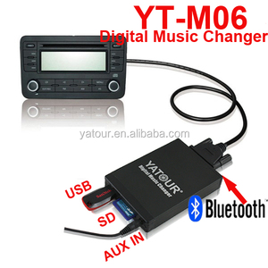 YatourデジタルミュージックチェンジャーYT-M06>> カーオーディオUSB/SD/AUX INデジタルMP3プレーヤー/インターフェース