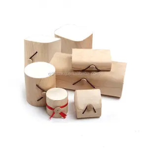 Round tube birch veneer soft bark wooden cylinder packaging box for gift wine bottle