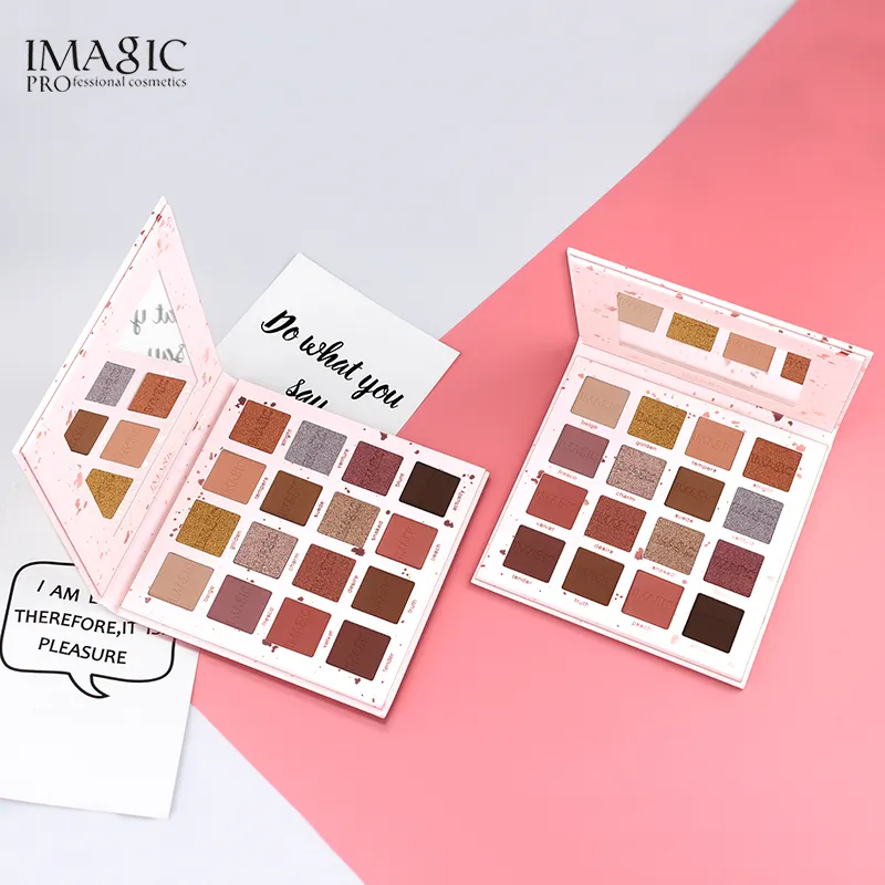 IMAGIC ความงามโรงงานโดยตรงอายแชโดว์สีชมพู matte ใหม่ 16 สีอายแชโดว์ pelette ขายส่งอายแชโดว์ palette