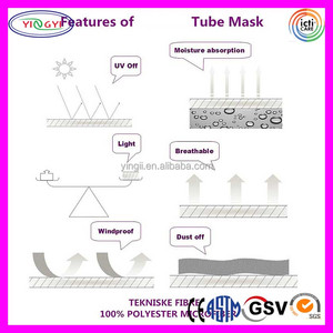 หน้ากาก B848แบบหลายฟังก์ชั่นพิมพ์ลายหัวกะโหลกผ้าไมโครไฟเบอร์ที่ใส่สบายผลิตตามแบบ - Product Image 2
