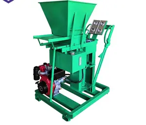 Kleine WT2-25 Diesel Clay Interlocking Earth Block Maschine zum Verkauf Hydraulische Ziegel presse