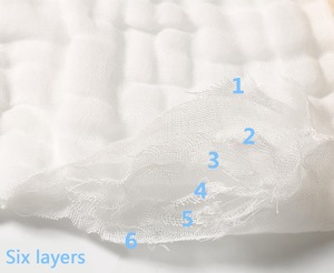 Sinland <span class=keywords><strong>muselina</strong></span> de algodón bebé toallitas de bebé <span class=keywords><strong>Toalla</strong></span> de cara absorbente adicional 4 colores - Product Image 4