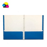 Carpeta Portadocumentos TCS Blanca de Dos Bolsillos, 100% Reciclada, Tamaño A4/Letter, Colores Surtidos, 3 Anillas, Diseño Personalizable