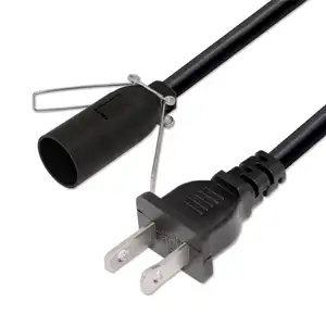 E12 cơ sở vải ánh sáng bướm Clip đặt bóng đèn và E14 chủ ổ cắm màu nâu dệt đèn chuyển đổi chúng tôi dây nguồn - Product Image 5