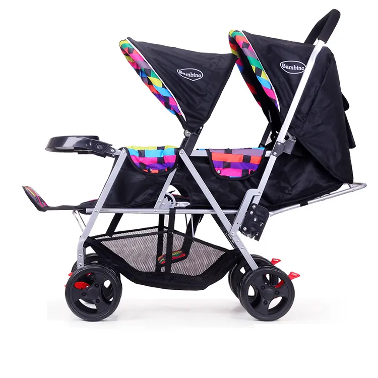 Hochwertige Doppel kinderwagen/Zwillinge Kinder Kinderwagen/billige Baby Doppel wagen mit niedrigem Preis