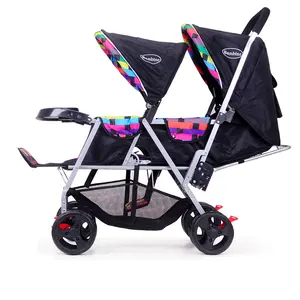 high quality double baby stroller / twins kids pushchairs / cheap baby twin carriage with low price