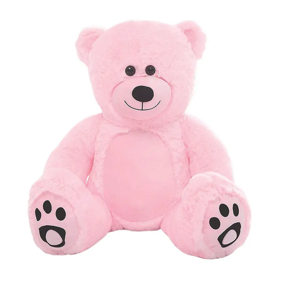 A782 3 pie gigante oso de peluche animales de peluche de juguete oso de peluche muñeca de juguete rosa de Navidad de cumpleaños Rosa 36 pulgadas muñeca