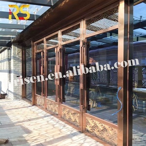 Porte décorative en acier inoxydable découpée au laser pour hôtel, porte d'entrée moderne pour KTV, design de porte principale pour boîte de nuit - Product Image 2