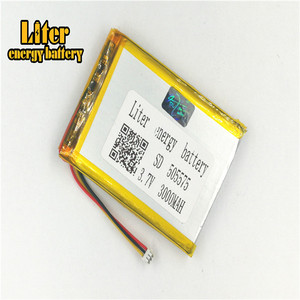 Plug 1,5-3 P 3,7 505575 3000 mAh rechargeable LiPo battery solar rechargeable lithium-ion polymer lithium battery with PCM - Product Image 1