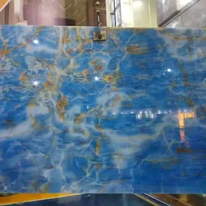 Blue onyx marble tiles