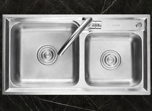 Sri Lanka doble tazón de acero inoxidable barato fregadero de la cocina - Product Image 5