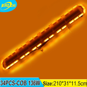 136W/210 CM <span class=keywords><strong>camion</strong></span> toit avertissement lumières étanche super lumineux plein taille bleu COB lumière stroboscopique bar - Product Image 6