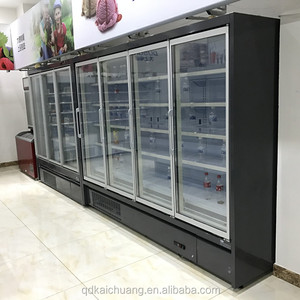 Porte en verre commerciale congélateur vertical vitrine <span class=keywords><strong>armoire</strong></span> pour supermarché - Product Image 1