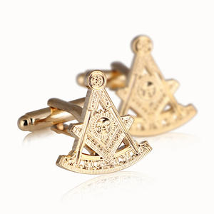 Высокое качество Оптовая Пользовательские золотые металлические мужские запонки из Великобритании - Product Image 2