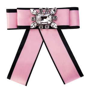 YWMT Nouvelle Broche en <span class=keywords><strong>Tissu</strong></span> en Gros, Bijoux, Broche en Cristal de Soie, Nœud Papillon pour Femmes - Product Image 1