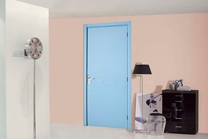 Urbano moderno Stile appartamenti semplici porte luce blu dipinto a filo porte interno adatto per il tema camera da letto dell'hotel - Product Image 3
