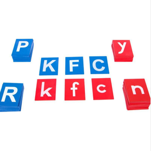 Planche de l'alphabet en <span class=keywords><strong>bois</strong></span>, outil pédagogique sensoriel Montessori, <span class=keywords><strong>papier</strong></span> de verre, pour enfants en bas âge - Product Image 5