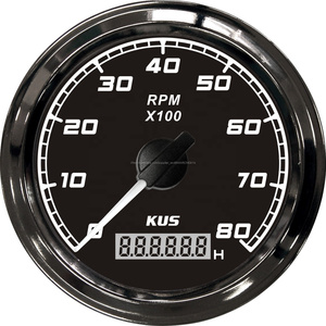 KUS Mer Q série 85mm Tachymètre <span class=keywords><strong>RPM</strong></span> Jauge Double Couvercle En Acier Inoxydable 0-8000 TR/MIN - Product Image 3