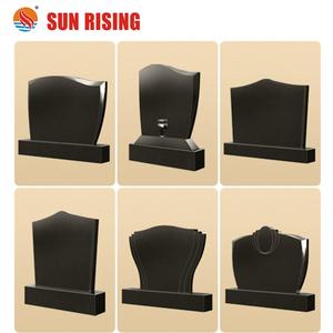 Fabbrica Diretta Nero Granito Pietra Tombale Monumento per il mercato Russo - Product Image 6