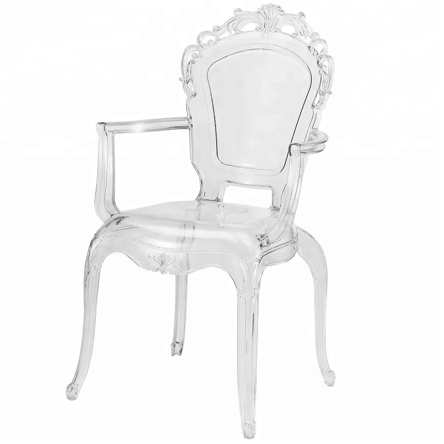 Akrilik şeffaf prenses sandalye düğün olay için kullanılır