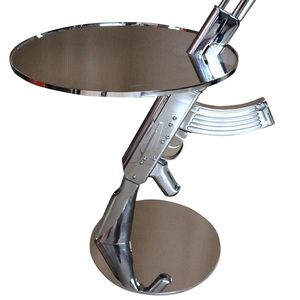 Customization Villa <strong>Lounge</strong> Furniture Stainless Steel Creativity Ak 47 Coffee <strong>Table</strong> Round Coffee <strong>Side</strong> <strong>Tables</strong> - Product Image 4