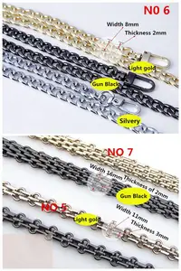 High-grade Metal Chain For Bag Handle Detachable Metal Purse Chains