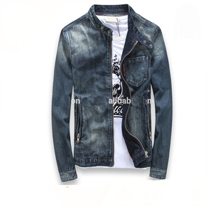 Fashionable zipper denim jacket For 
