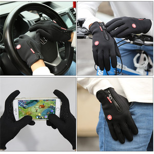 YOUME Sports Winter Windproof <strong>Gloves</strong> Cycling <strong>Gloves</strong> Unisex Anti-slip Bicycle <strong>Warm</strong> <strong>Gloves</strong> - Product Image 3