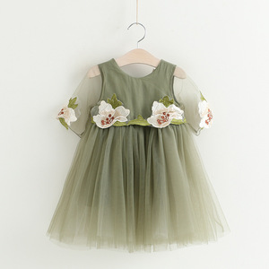 Nuova Tendenza Del Bambino Del Fiore Della Ragazza di <span class=keywords><strong>Tulle</strong></span> A Strati <span class=keywords><strong>Vestito</strong></span> Da Estate del Commercio All'ingrosso - Product Image 1