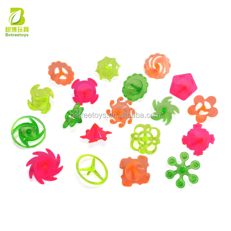 Funny 20 Mixed Mini Spinning Top Turns Promotional Toys