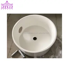 Speway new white beauty spa equipment spa pedicure bowl ceramic pedicure sink pedicure sinks pipeless