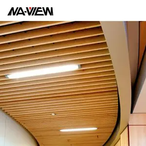 Vật liệu xây dựng hiện đại mô hình trang trí vách ngăn Trần Dải Treo Nhôm LED trần plafond