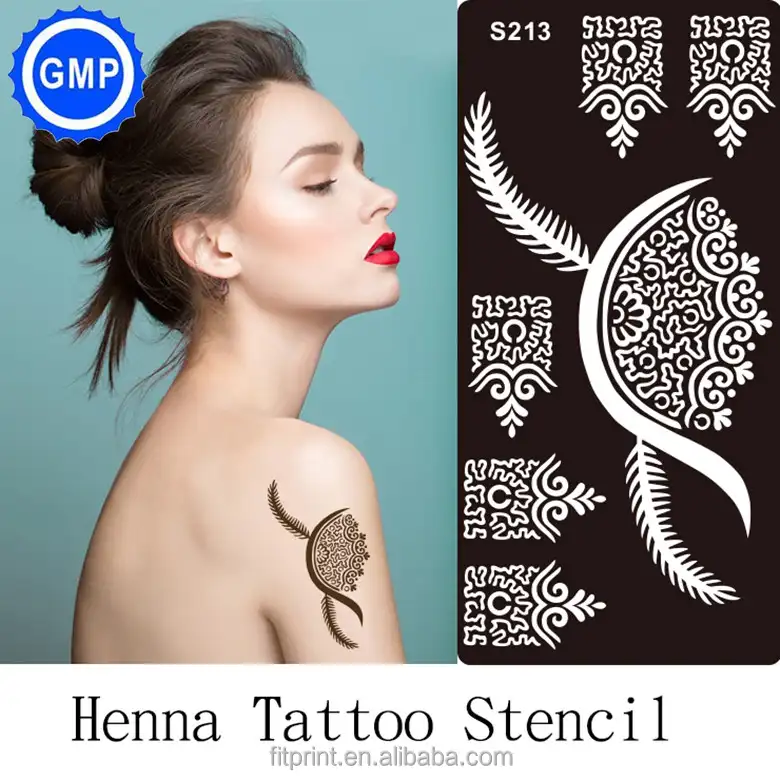 Langlebige Hand und Bein Henna Tattoo Schablone zum Malen Airbrush