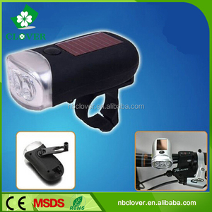 3 led dynamo solar recargable <span class=keywords><strong>luz</strong></span> de la <span class=keywords><strong>bicicleta</strong></span> - Product Image 1